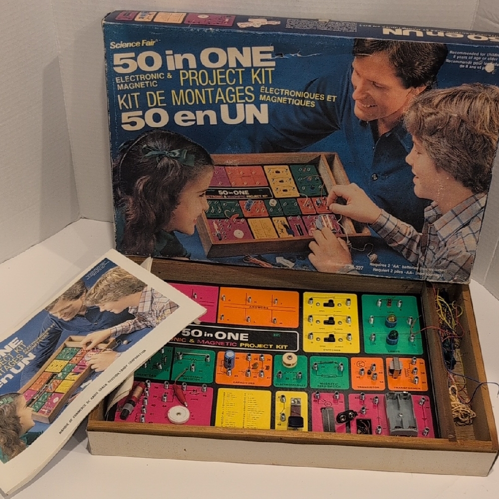 Vintage Science Fair Radio Shack 50-in-One